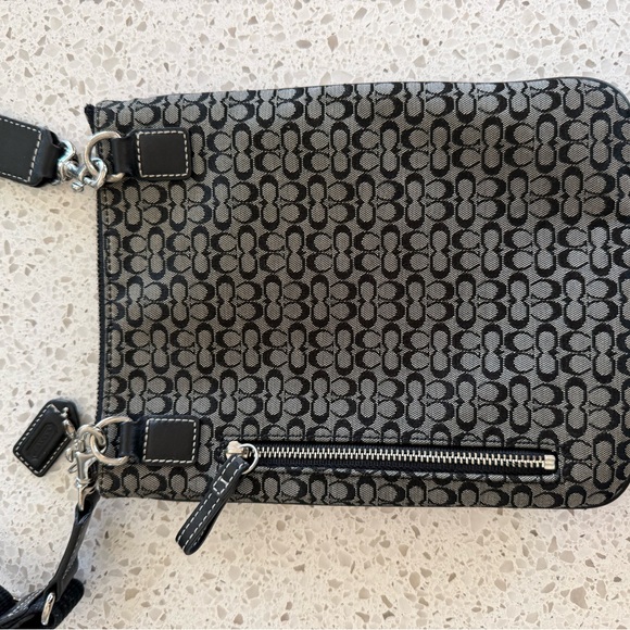 Coach Signature Crossbody Bag - Black and  gray - Picture 2 of 4